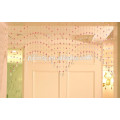 pink crystal beads curtain hanging teardrop-shape crystal for doors decoration Eco-friendly 2015